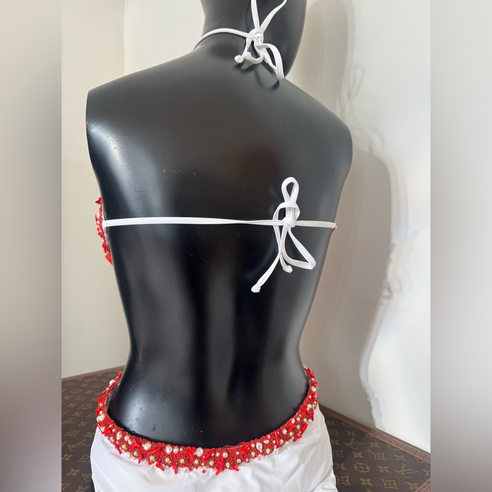 VALENTINO GARAVANI Beaded Cut-Away Swimsuit $4,708 large comes with dust bag - Picture 8 of 17